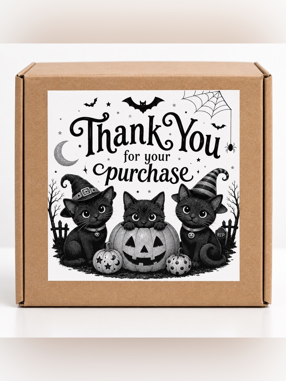 Halloween Thank You Stickers-100ct
